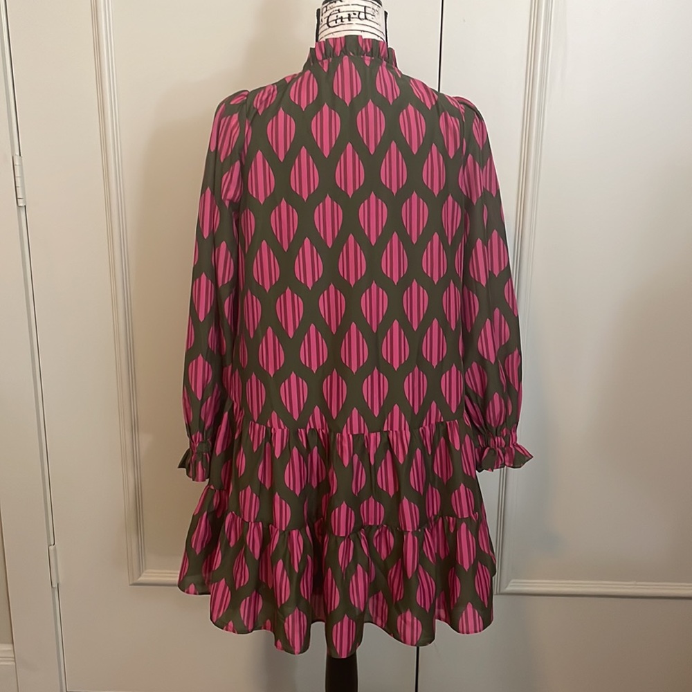 J. Marie Napa button front tiered mini dress - Picture 4 of 6
